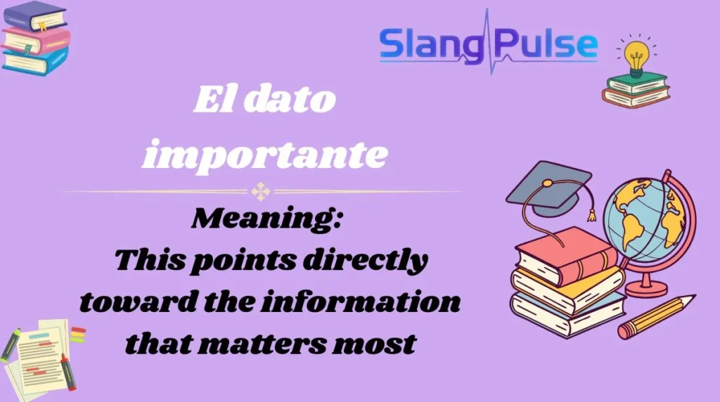 El dato importante